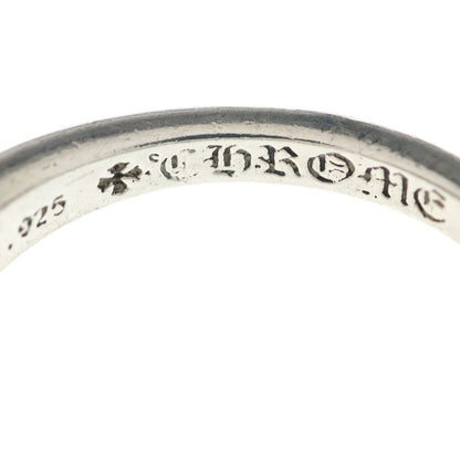 Chrome Hearts Baby Classic Floral Black Sling Silver Ring — view 5