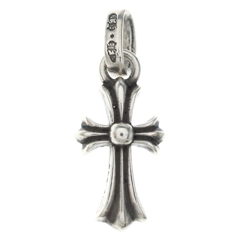 Chrome Hearts Crs Baby Fat Cross Pendant Silver — view 2
