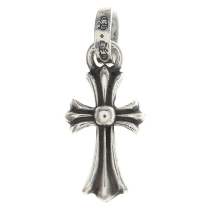 Chrome Hearts Crs Baby Fat Cross Pendant Silver