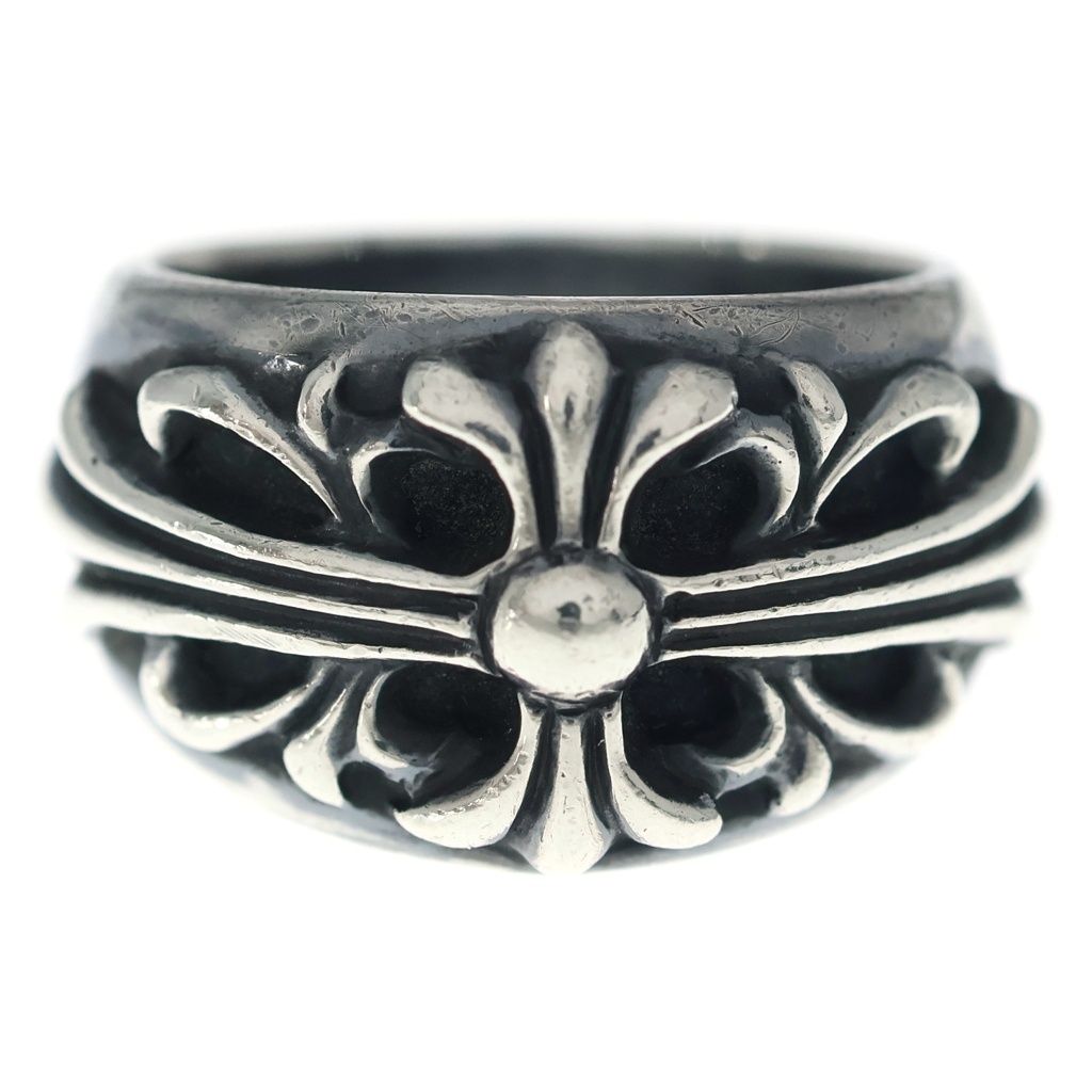 Chrome Hearts Flrl Crs Floral Cross Ring Silver — view 4