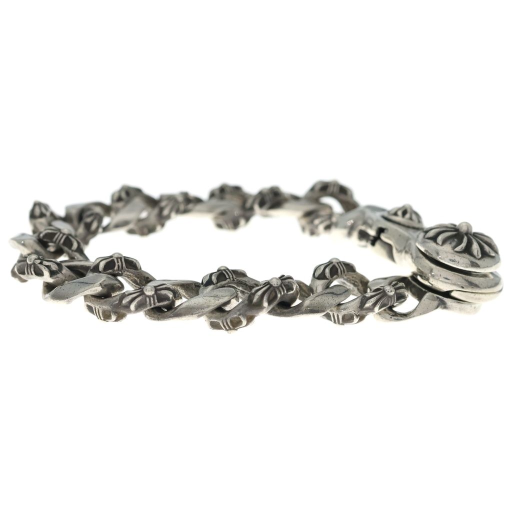 Chrome Hearts Fncy Chn Lnk Fancy Link Clip Bracelet 15 Links Silver — view 3