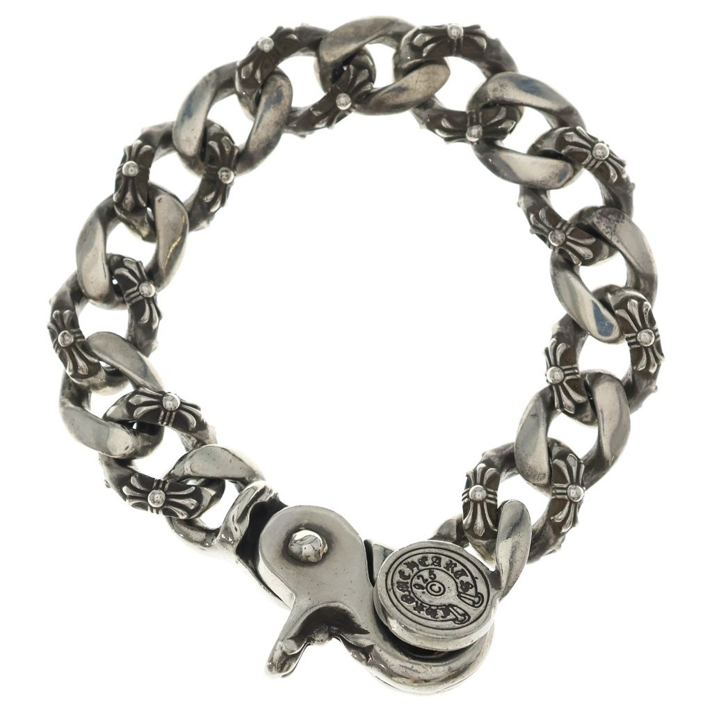 Chrome Hearts Fncy Chn Lnk Fancy Link Clip Bracelet 15 Links Silver — view 2