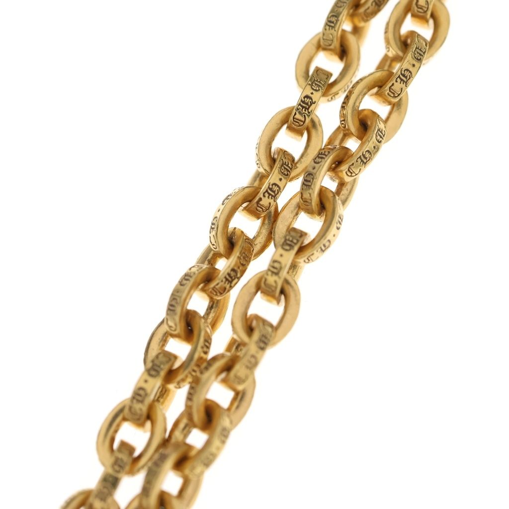 Chrome Hearts 22k Paperchain 20 Paper Chain Necklace Gold — view 3