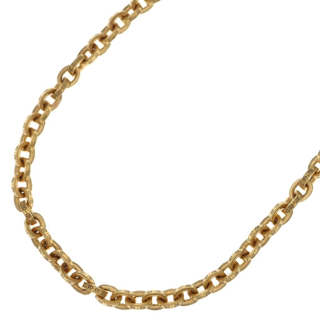 Chrome Hearts 22k Paperchain 20 Paper Chain Necklace Gold