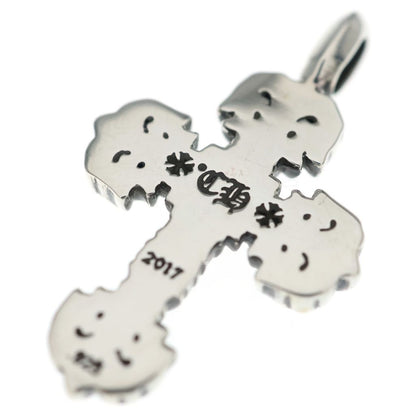 Chrome Hearts Charm Filigree Tiny Cross Pendant Silver — view 5