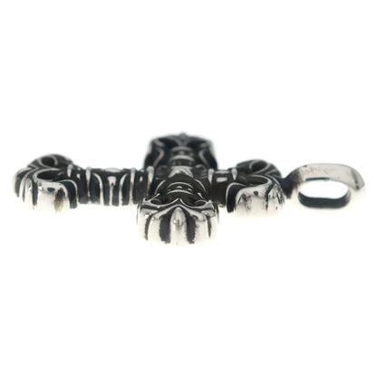 Chrome Hearts Charm Filigree Tiny Cross Pendant Silver — view 4