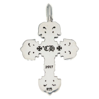 Chrome Hearts Charm Filigree Tiny Cross Pendant Silver — view 2