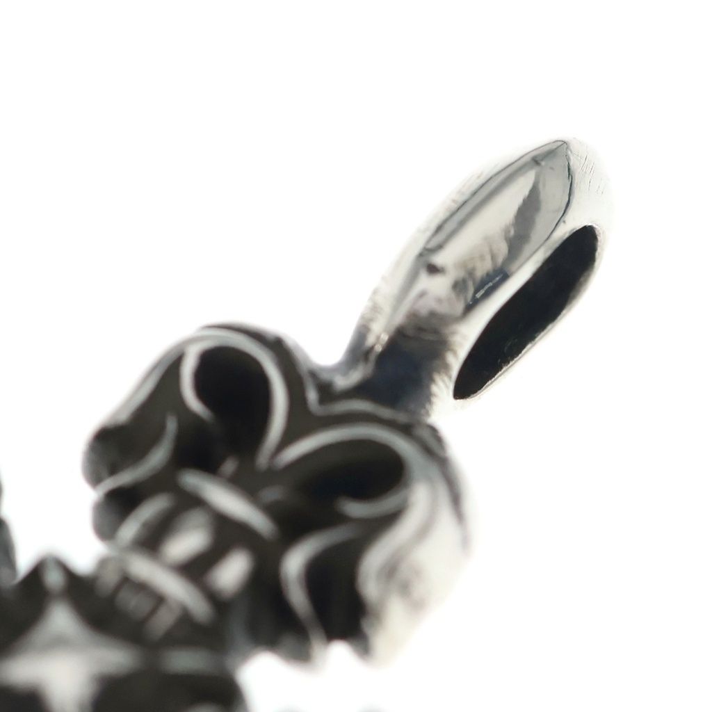 Chrome Hearts Charm Filigree Tiny Cross Pendant Silver — view 6