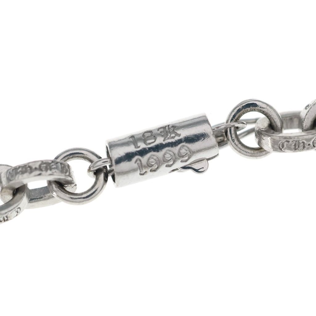 Chrome Hearts 18k Paper Chain White Gold Necklace — view 5