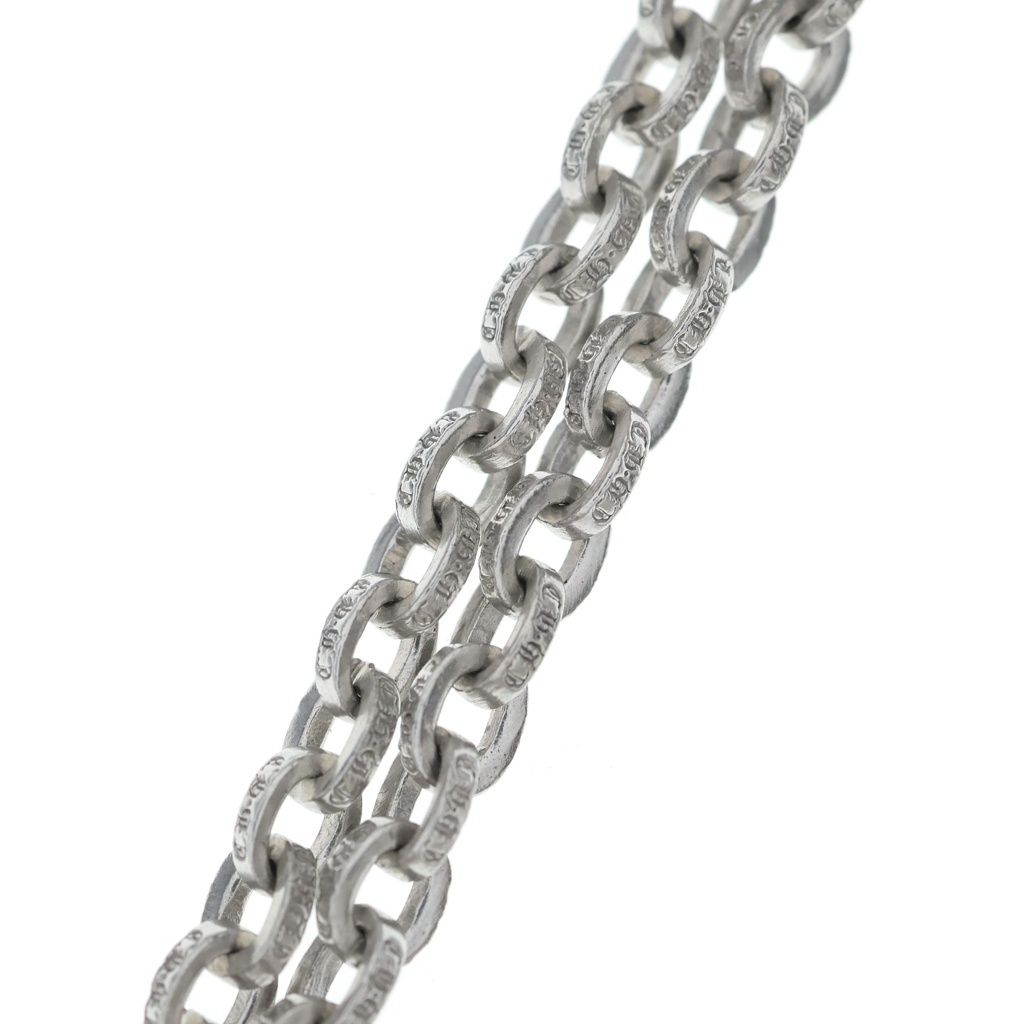 Chrome Hearts 18k Paper Chain White Gold Necklace — view 3