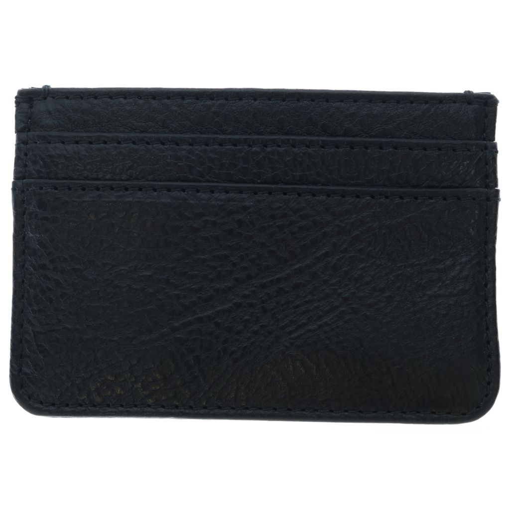 Chrome Hearts Double Side Leather Card Case Black with Scroll Label — view 2