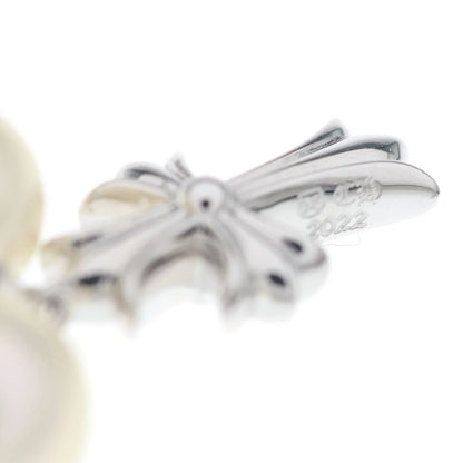 Chrome Hearts Mikimoto Pearl Baby Fat Charm Fat Cross Ball Beads Bracelet 18k — view 6