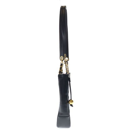 Chanel Quilted Lambskin Leather Cocobol Chain Tote Gold Black — view 3
