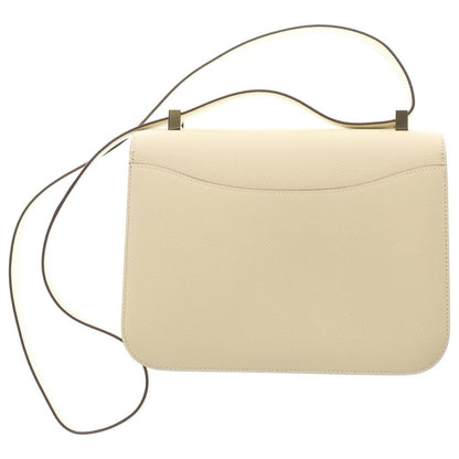 Hermes Constance 23 Cles Epsom Leather Shoulder Bag Champagne Gold Ivory — view 2