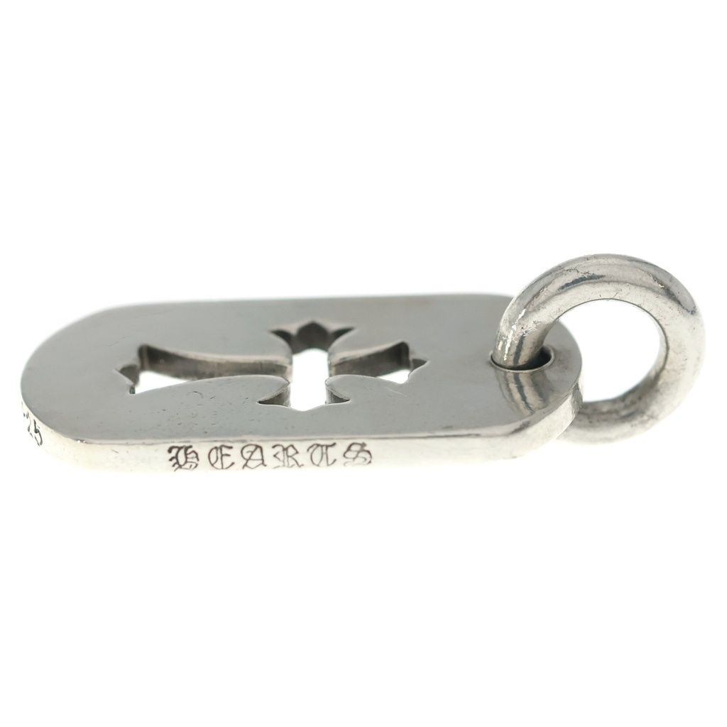 Chrome Hearts D Tag Sml CO Crs Cutout Cross Dog Tag Small Pendant Silver — view 4
