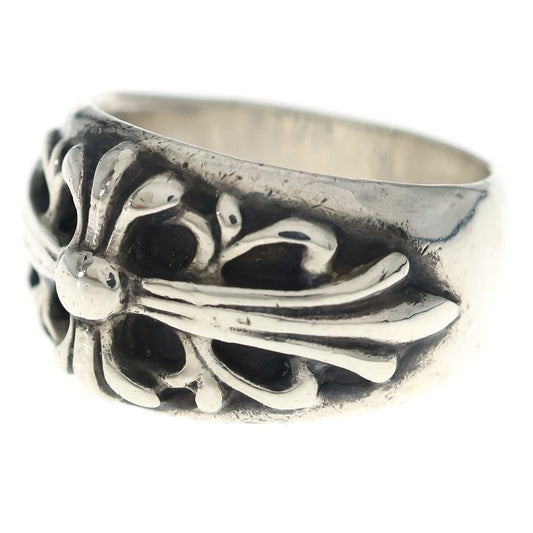 Chrome Hearts Flrl Crs Floral Cross Ring Silver