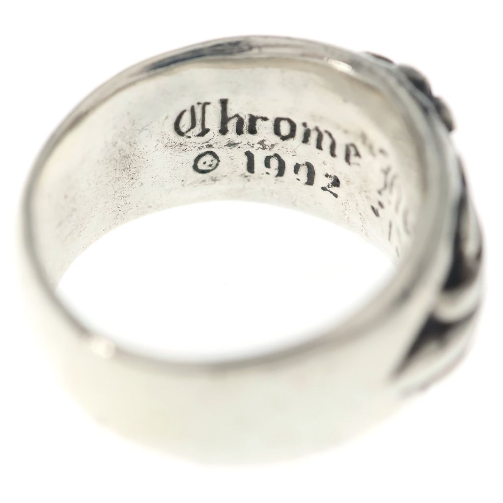 Chrome Hearts Flrl Crs Floral Cross Ring Silver — view 5