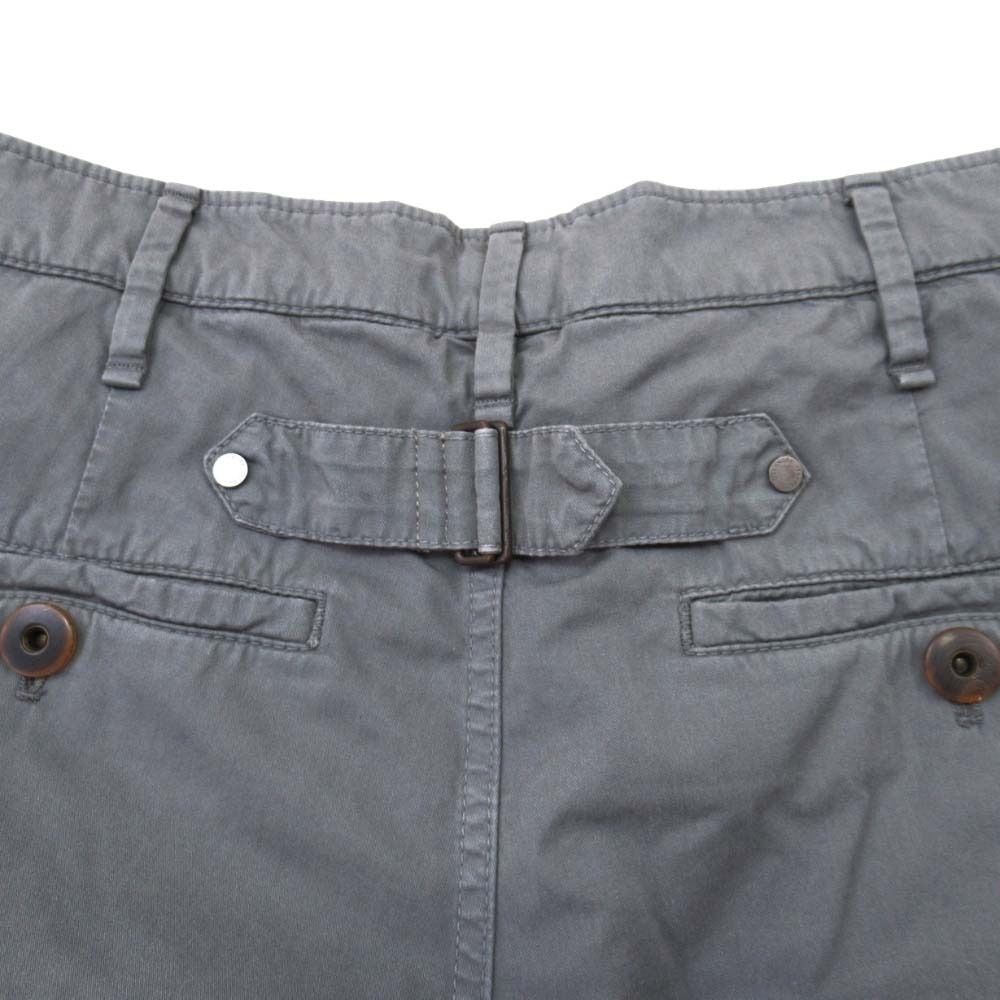 Brunello Cucinelli Cotton Tuck Pants Tapered Silhouette Trousers 40 Gray — view 4