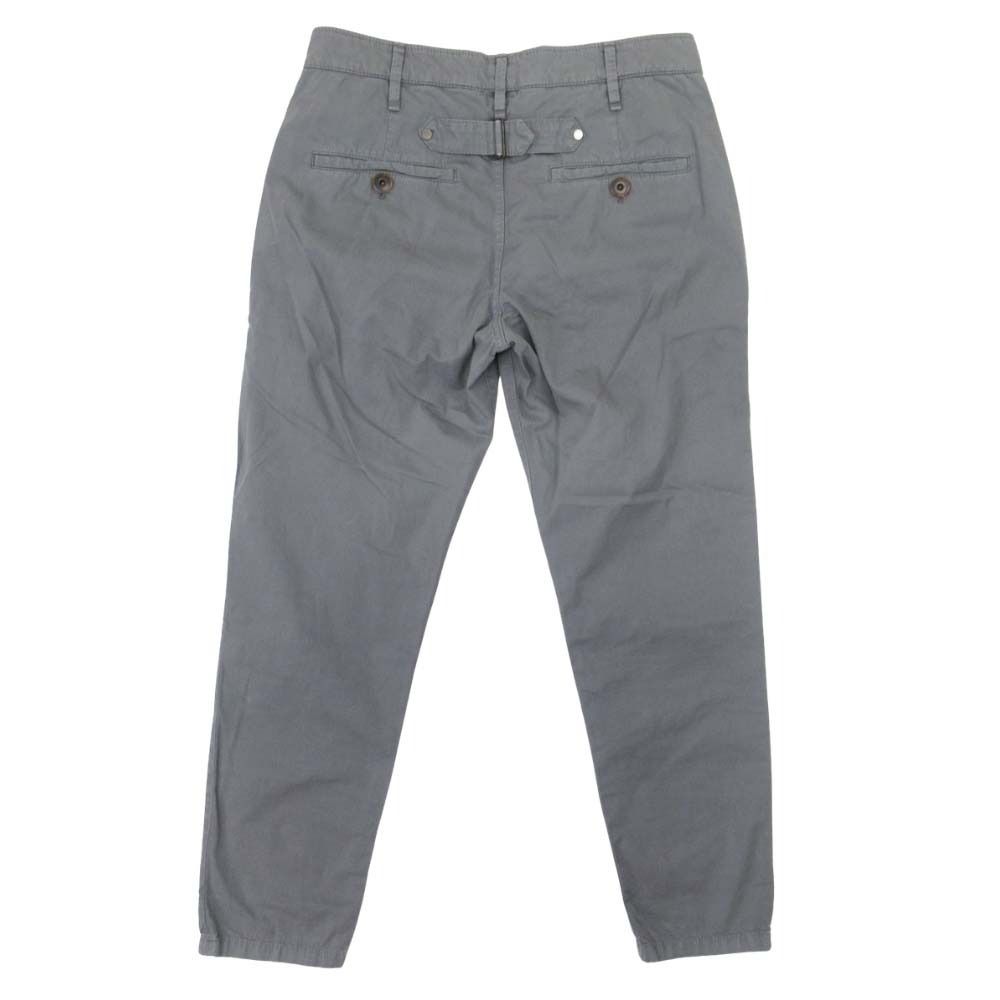 Brunello Cucinelli Cotton Tuck Pants Tapered Silhouette Trousers 40 Gray — view 2