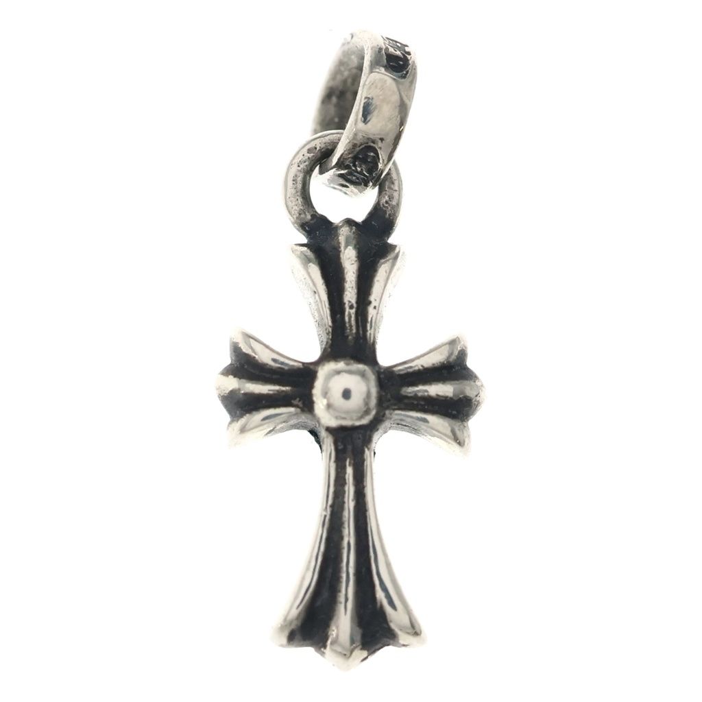 Chrome Hearts Crs Baby Fat Cross Pendant Silver — view 2