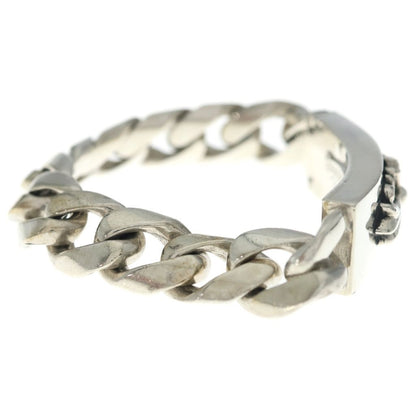 Chrome Hearts Vintage ID Floral Crs Cross ID Classic Link Bracelet Silver — view 3
