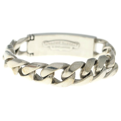 Chrome Hearts Vintage ID Floral Crs Cross ID Classic Link Bracelet Silver — view 2