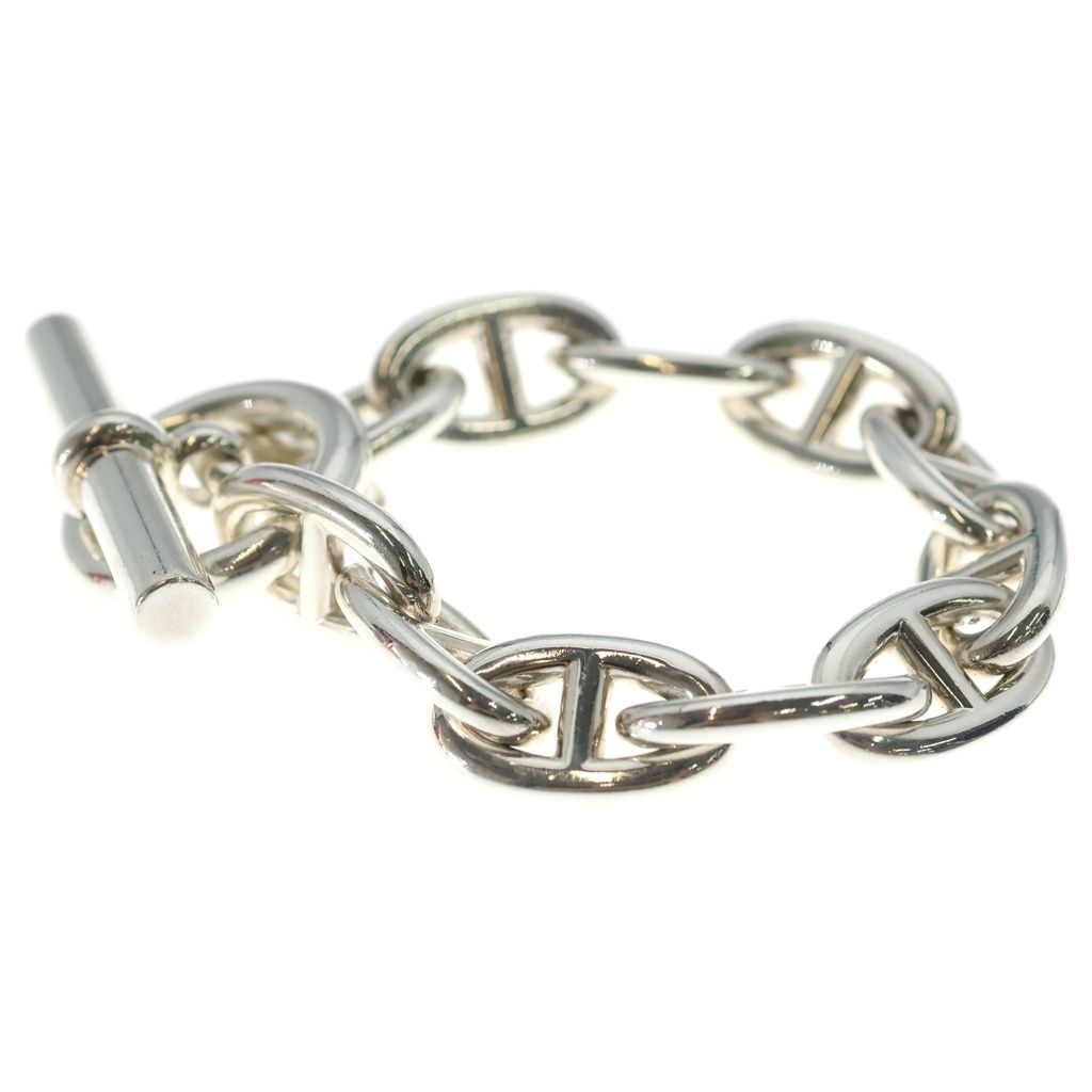 Hermes Chaine D'ancre TGM Chain Bracelet Silver — view 4
