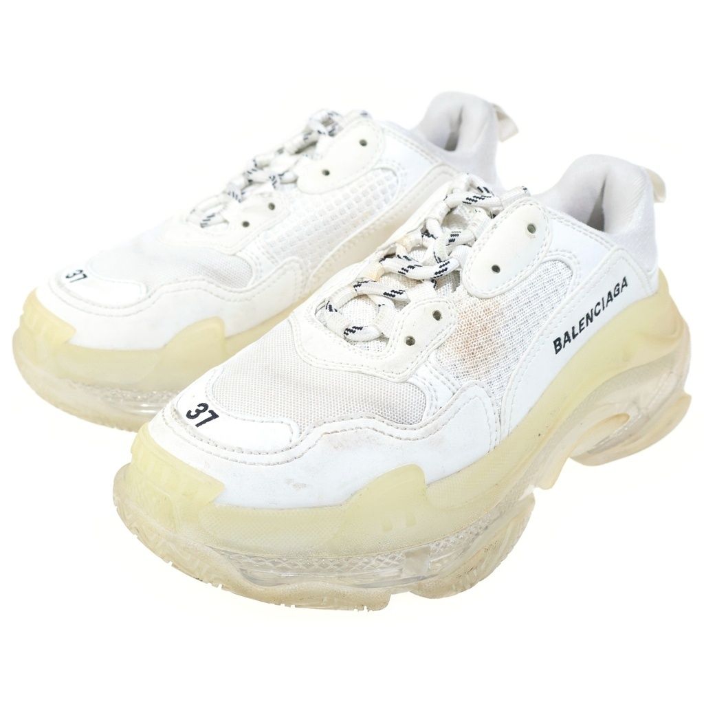 Balenciaga Triple S Trainers Sweatshirt Low Cut Sneakers White Us7 24.5 cm — view 2