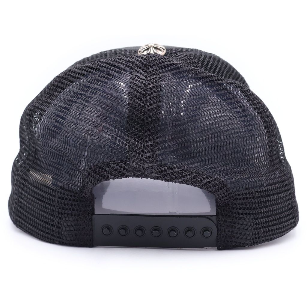 Chrome Hearts Rucker Cap CH Patch Mesh Truck Khaki Cap Hat Black — view 2