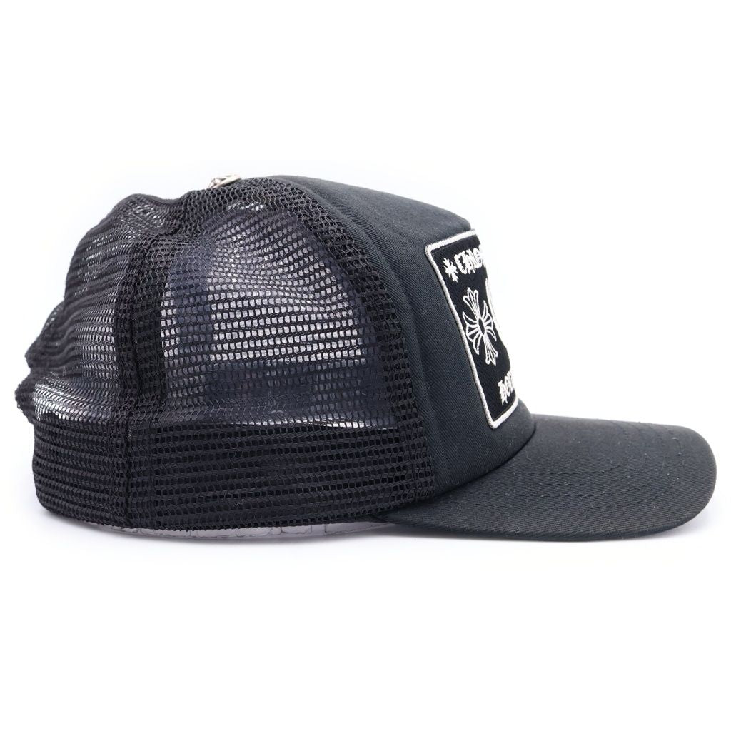 Chrome Hearts Rucker Cap CH Patch Mesh Truck Khaki Cap Hat Black — view 3