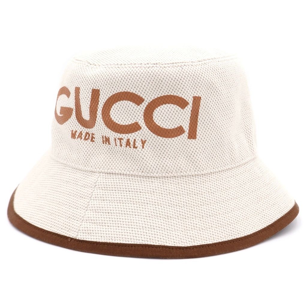 Gucci GG Logo Reversible Bucket Hat Beige — view 5