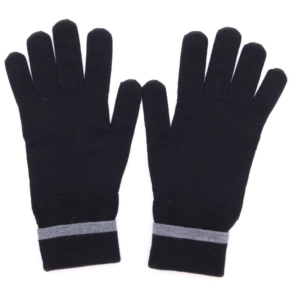 Louis Vuitton Monogram Eclipse Gloves Black — view 2