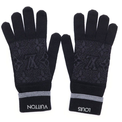 Louis Vuitton Monogram Eclipse Gloves Black