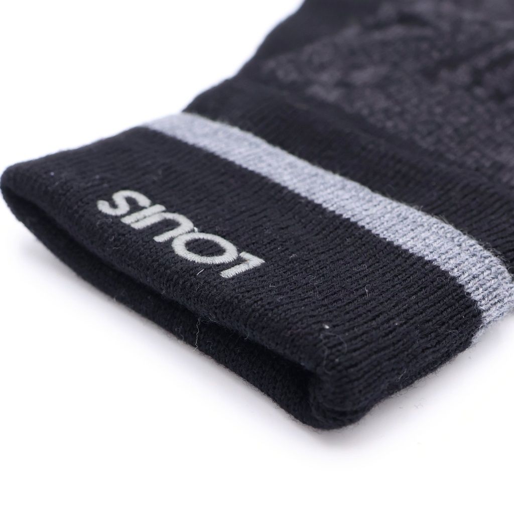Louis Vuitton Monogram Eclipse Gloves Black — view 5