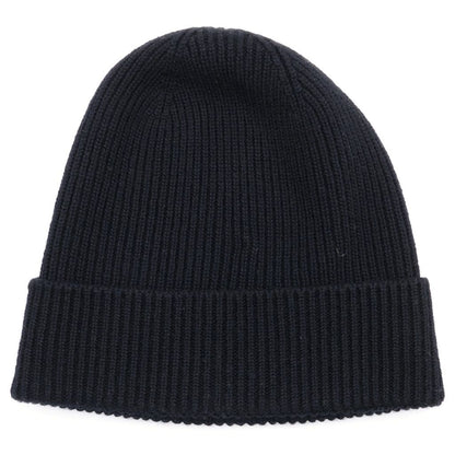 Moncler Wool Beanie Knit Hat Black — view 2