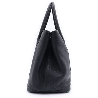 Hermes Garden Party PM Tote Black Negonda Leather Silver — view 3