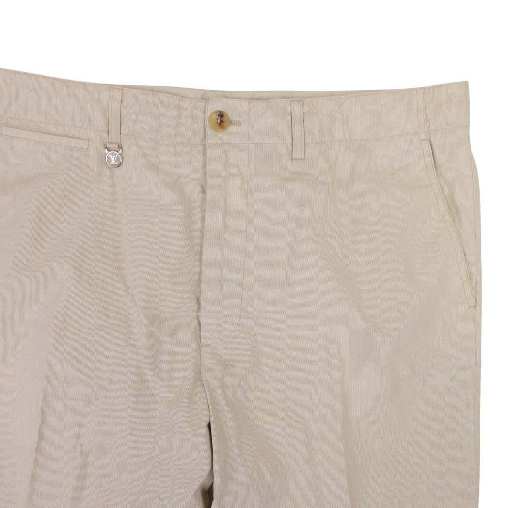 Louis Vuitton LV Charm Trousers Pants Cotton 44 Light Beige — view 3