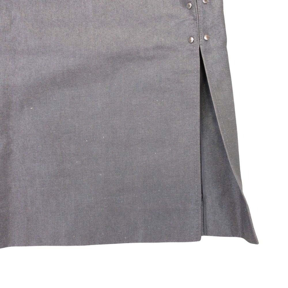 Louis Vuitton Cotton Linen Tight Skirt Knee Length Side Slit 36 Sill Bague — view 4