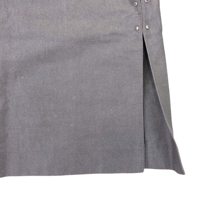 Louis Vuitton Cotton Linen Tight Skirt Knee Length Side Slit 36 Sill Bague — view 4