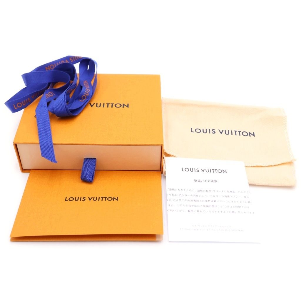 Louis Vuitton Monogram Eclipse Portefeuille Clair Bifold Wallet White Blue — view 6