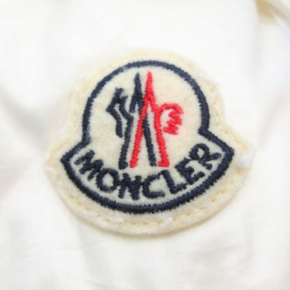 Moncler Hood Zip Up Hoodie Logo Line Brushed Lining XS White — view 7