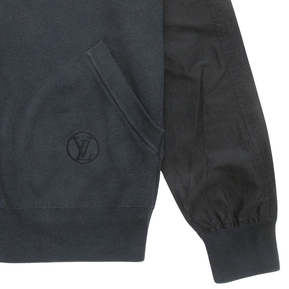 Louis Vuitton LV Circle Logo Knit Jacket Cashmere Blend Cotton Sleeve Contrast — view 6