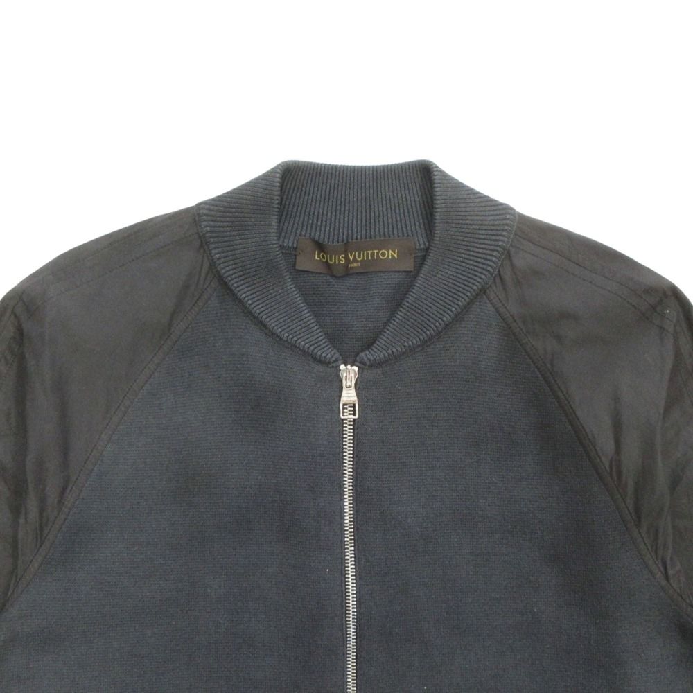 Louis Vuitton LV Circle Logo Knit Jacket Cashmere Blend Cotton Sleeve Contrast — view 3