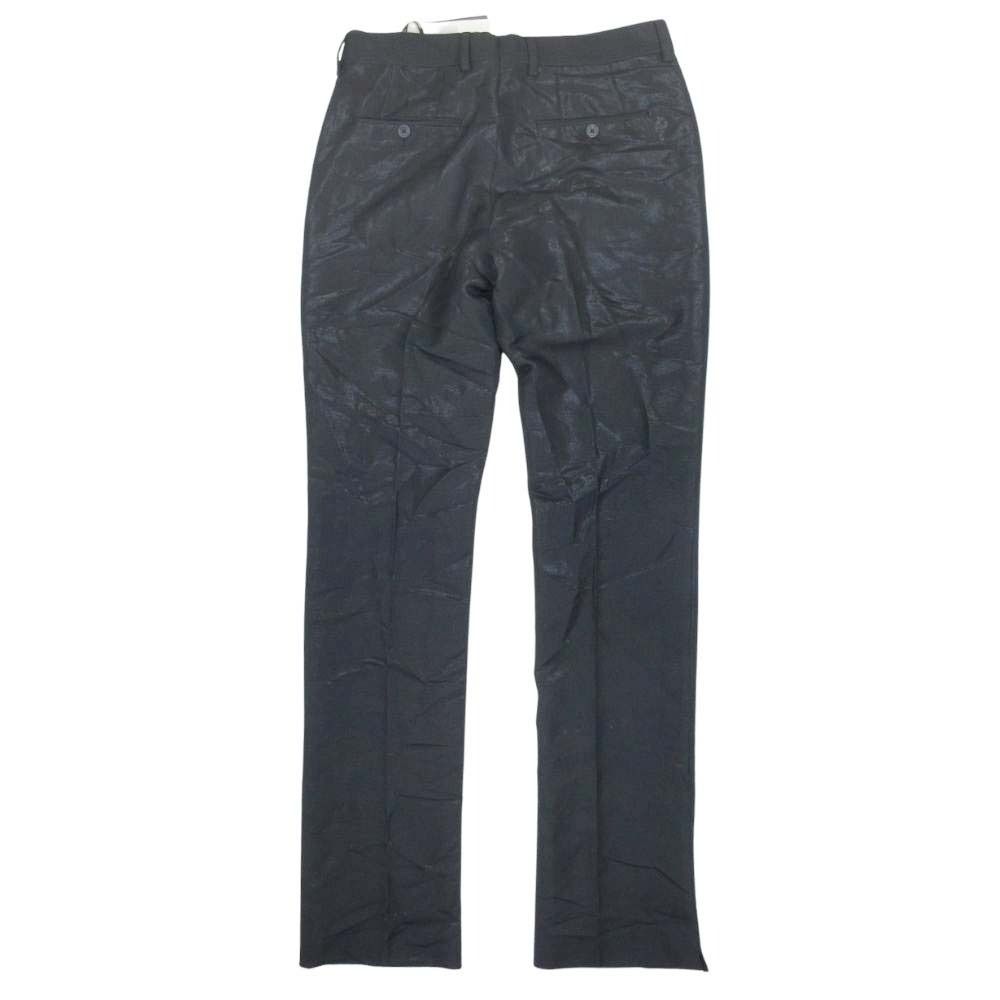 Fendi Notac Trousers Tapered Pants Glossy Gabardine 46 Black — view 2