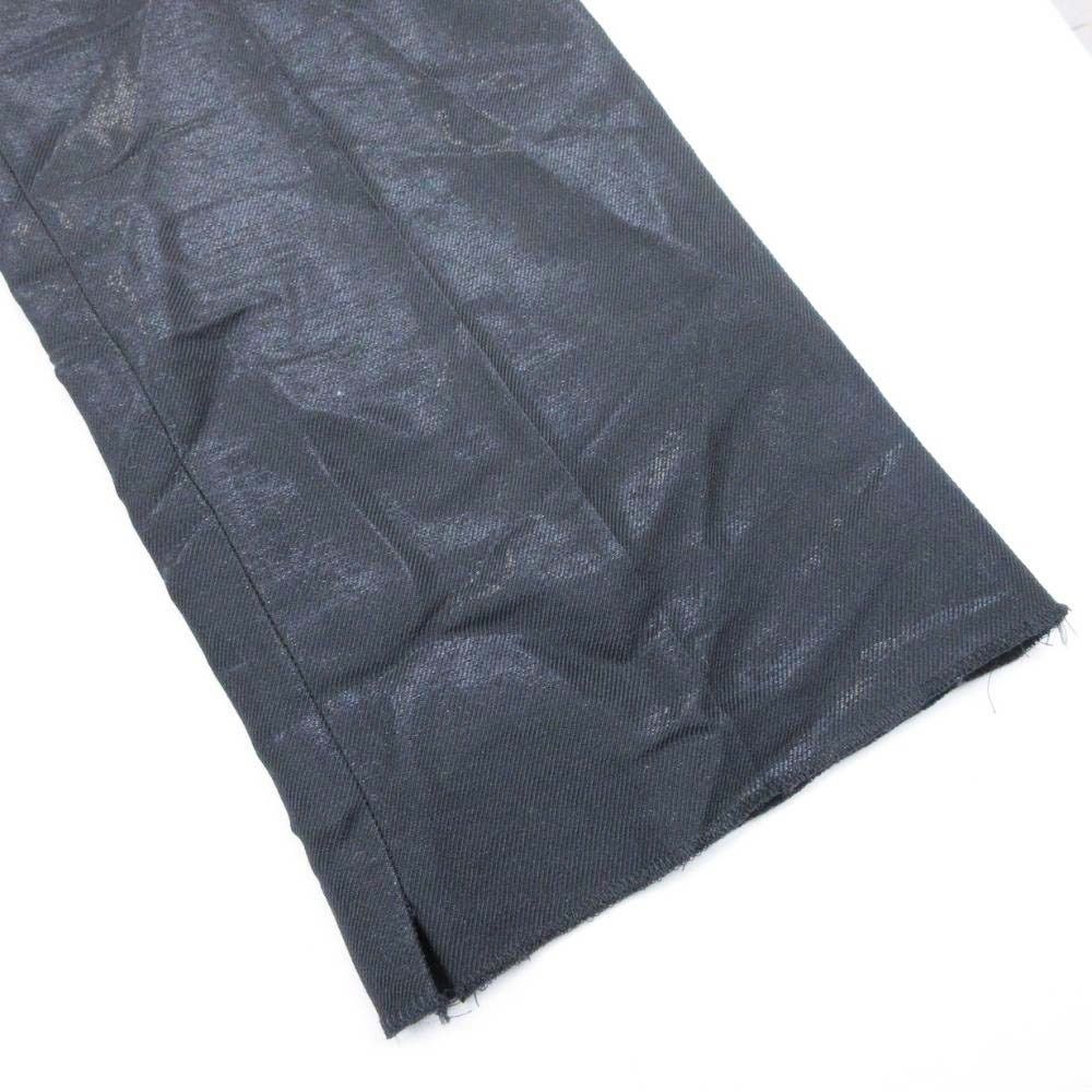 Fendi Notac Trousers Tapered Pants Glossy Gabardine 46 Black — view 5
