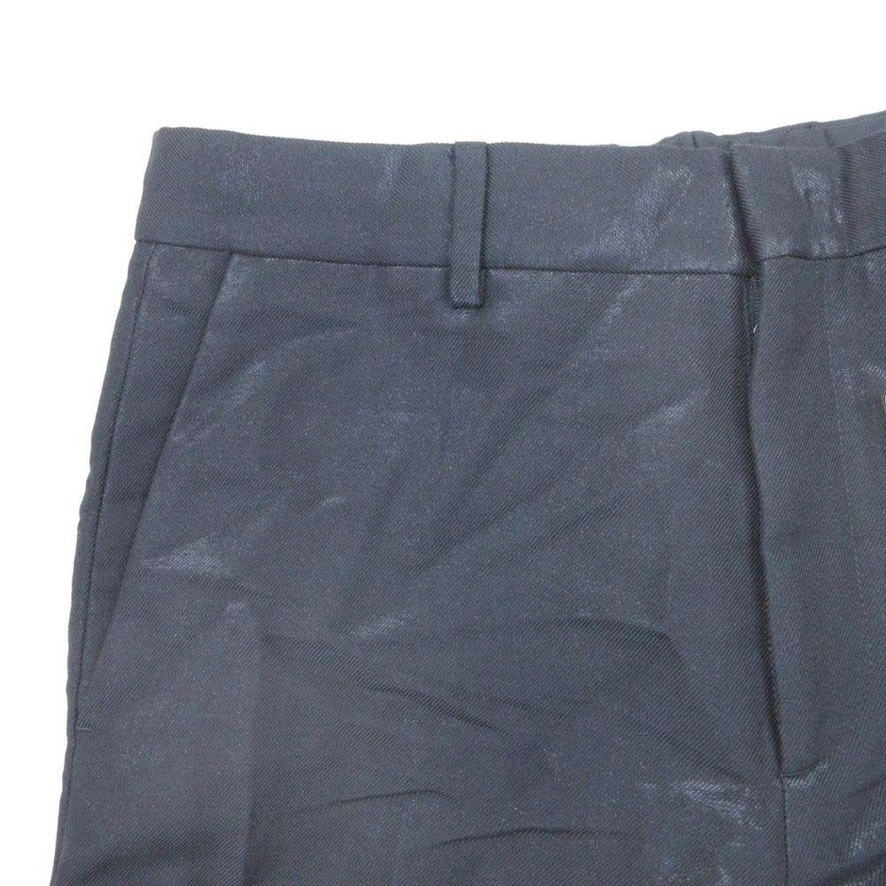 Fendi Notac Trousers Tapered Pants Glossy Gabardine 46 Black — view 4