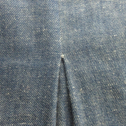 Celine Phoebe Philo Era Denim Skirt Knee Length Slit Flare Archive 36 Indigo — view 5