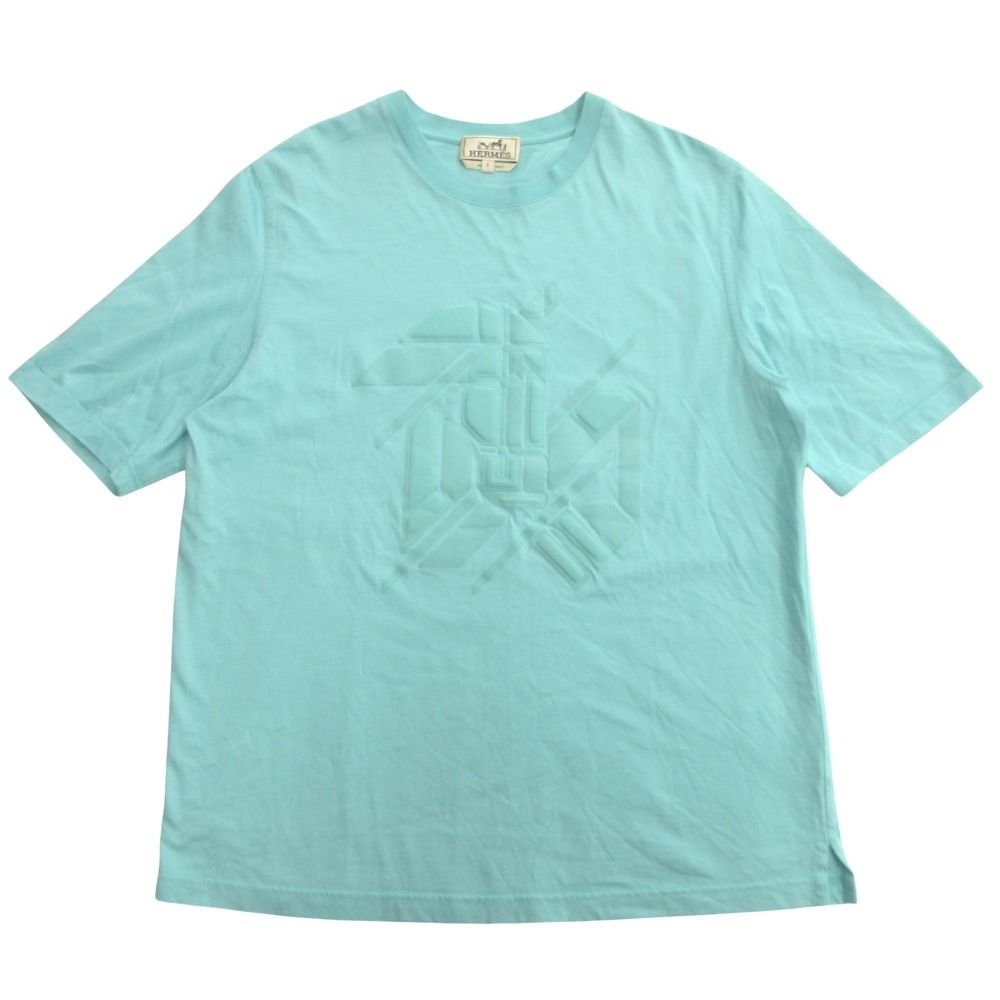 Hermes Chevaux en Symetrie T-Shirt Patch S Blue
