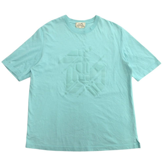 Hermes Chevaux en Symetrie T-Shirt Patch S Blue