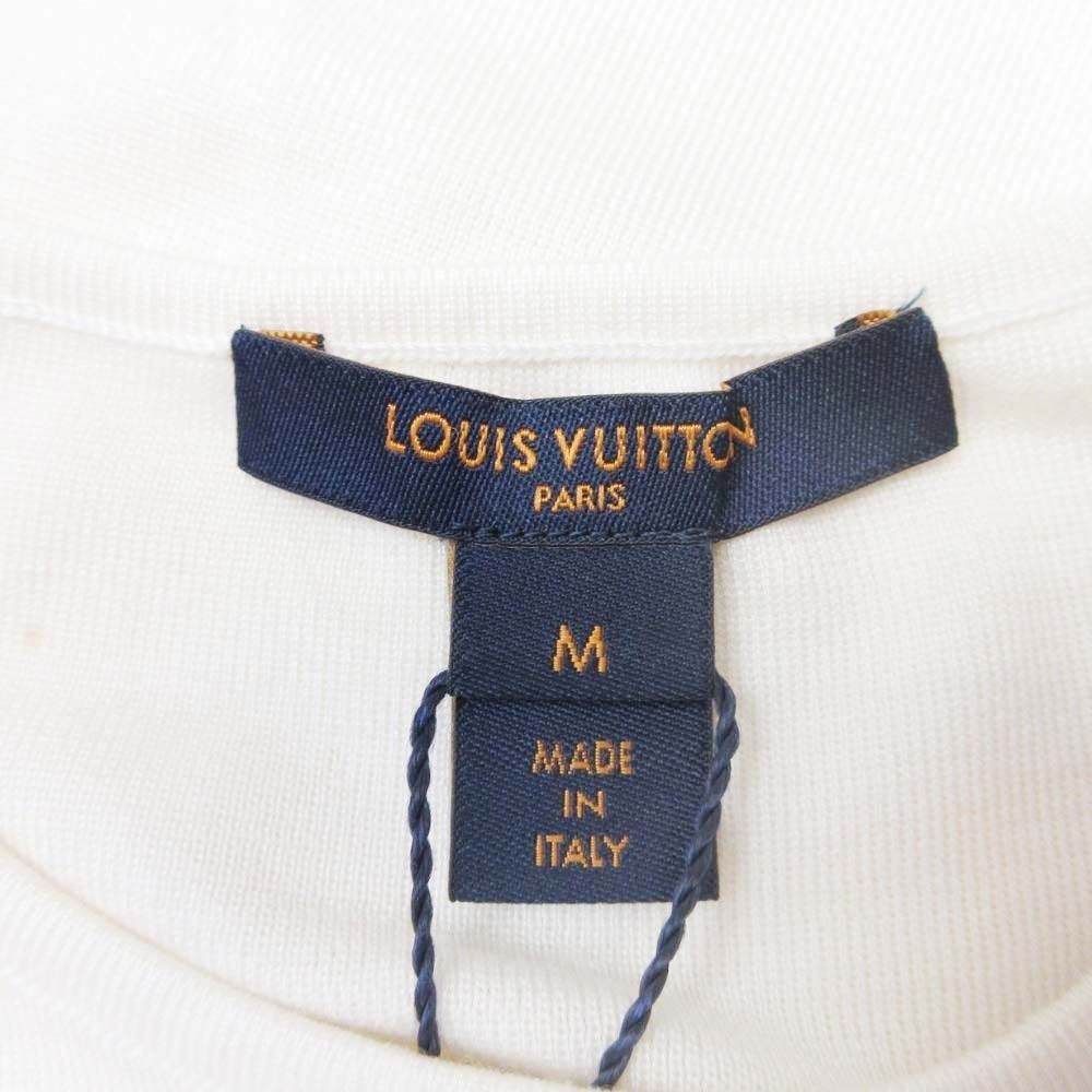 Louis Vuitton Knit Top Wool Silk Chiffon Ruffle Frill Open Shoulder M Ivory — view 6